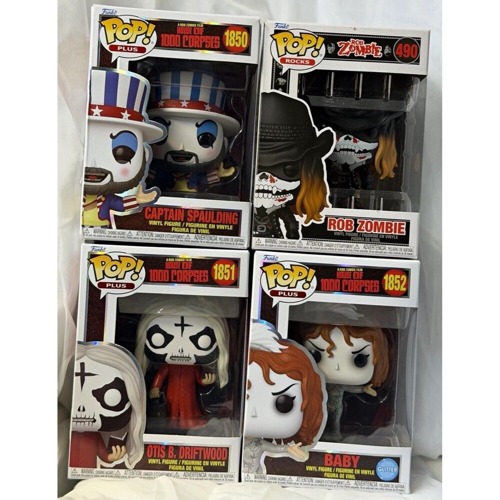 Funko Pop! Plus House of 1000 Corpses Lot 4 Spaulding Otis Baby Rob Zombie